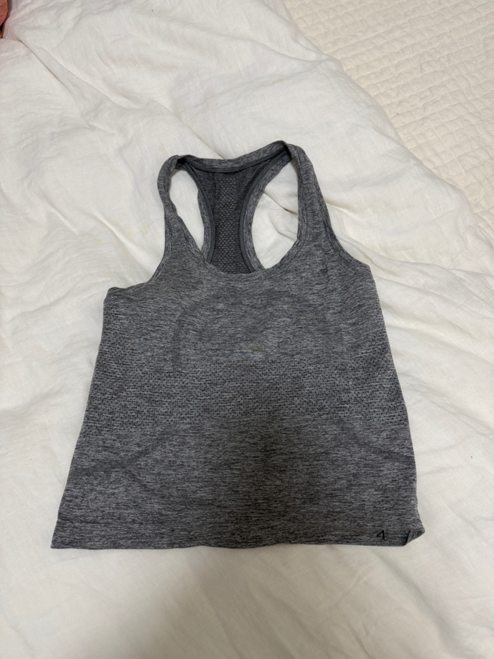 lululemon athletica Heather Grey Seamless Sports Tank